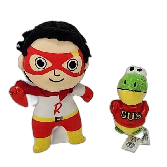 Ryan's World Gus Gator With Clip Plush And Ryan Plush - Picture 1 of 9